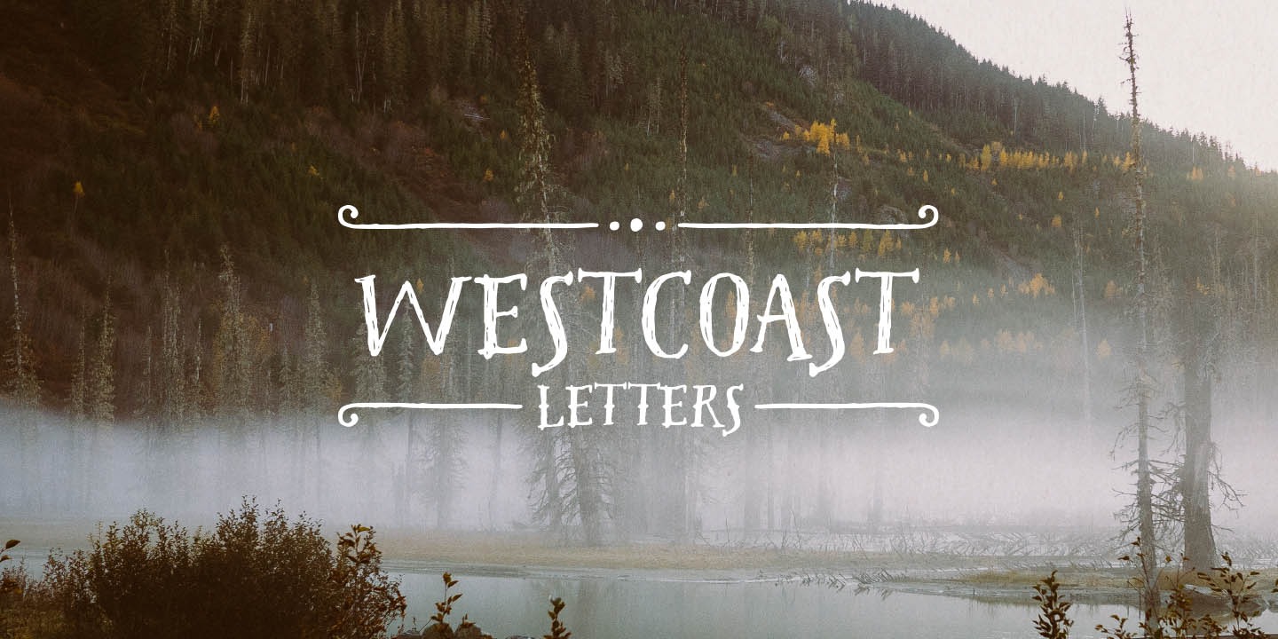 Schriftart Westcoast Letters
